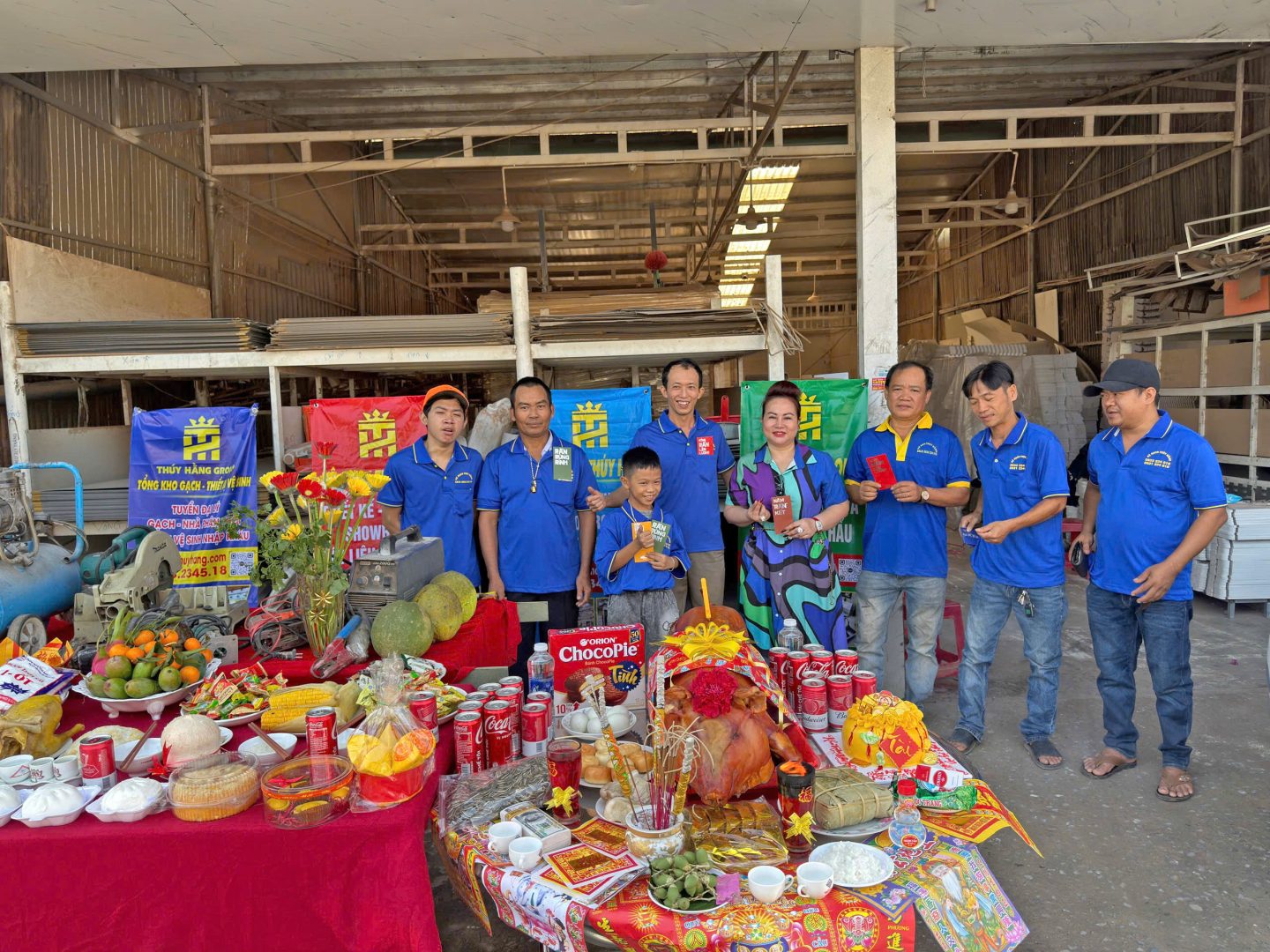 xưởng kệ gạch